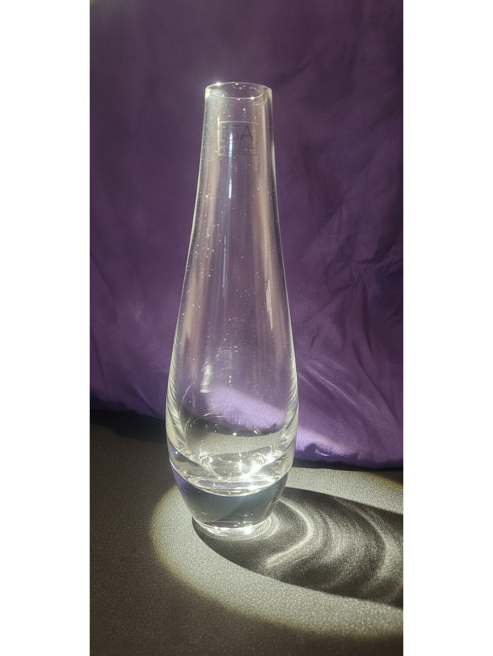 LSA International 11.75” Tall Single Stem Glass Vase Mouthblown Poland